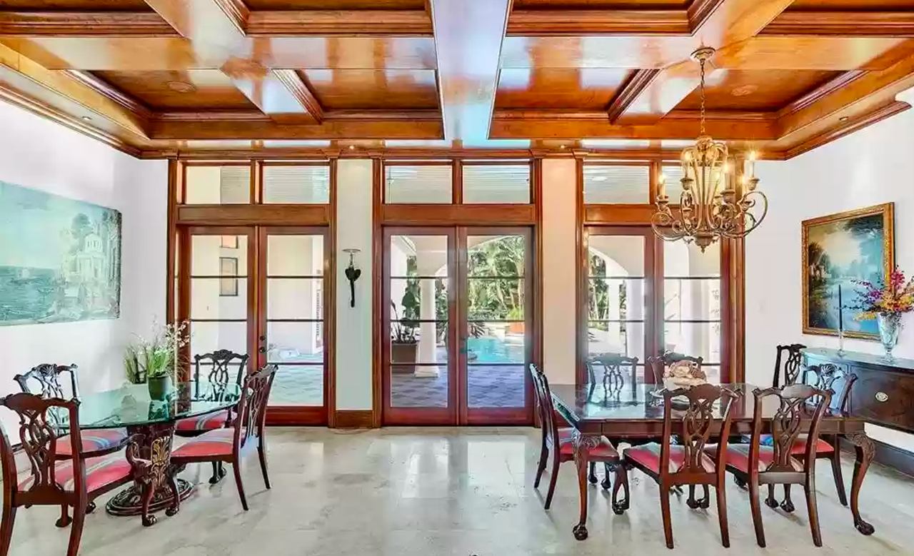 The Mediterranean-style home of the former owner's of Maitland's Bubble Room is for sale