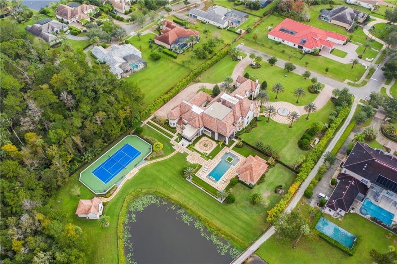 The most expensive home for sale in Seminole County is this gracious Southern manor