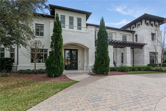 The most expensive home on the market in Orlando comes with a two-story, all-glass wine room