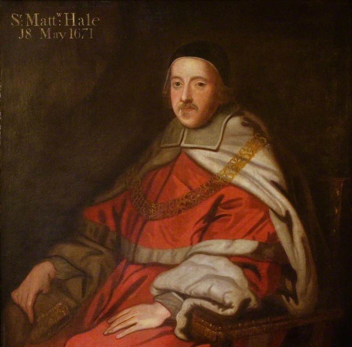Portrait of Sir Matthew Hale, Lord Chief Justice (1671), John Michael Wright