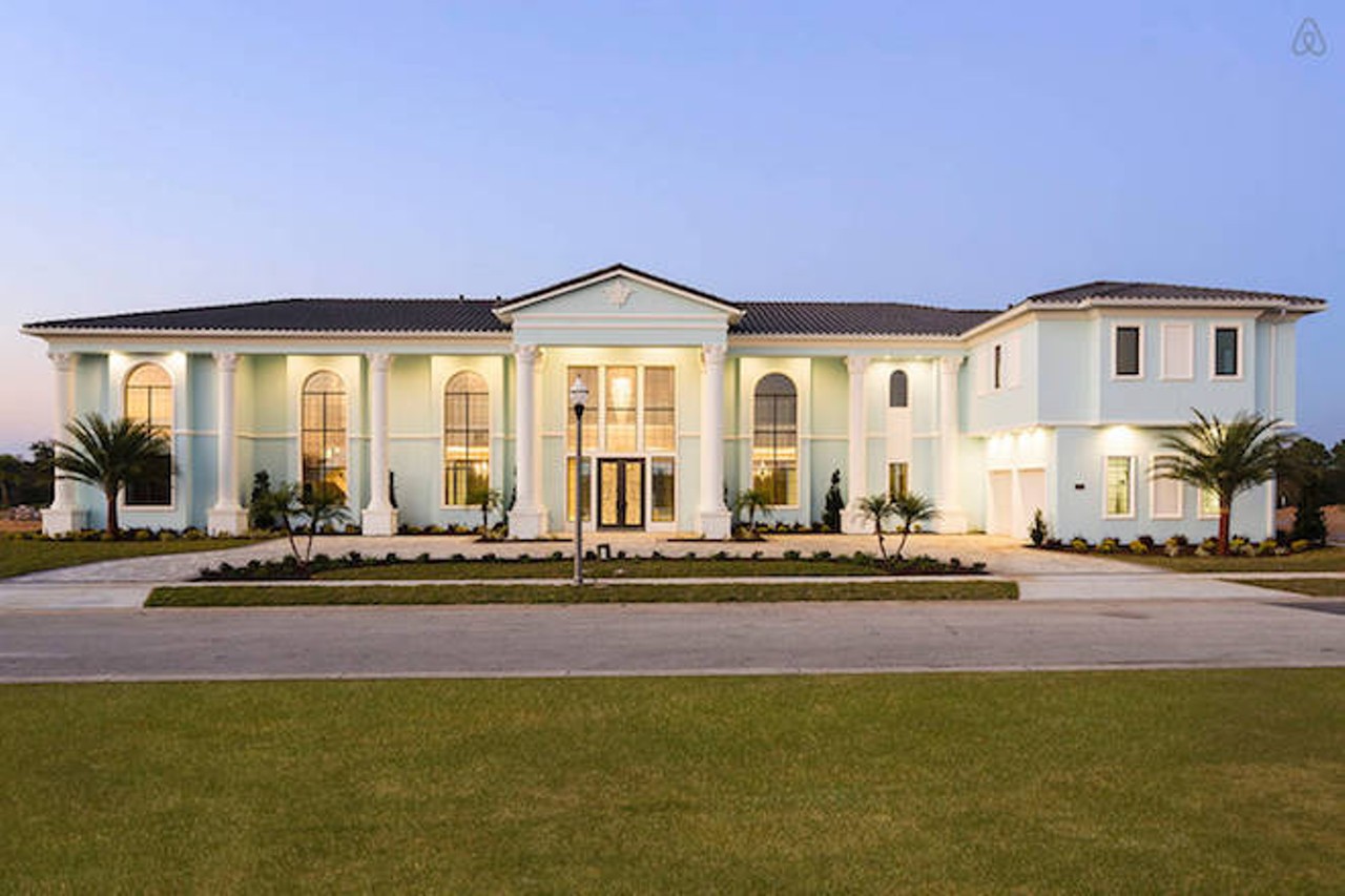 Wayne will rent you his 10 bedroom mansion in Kissimmee for $1,880 per night.