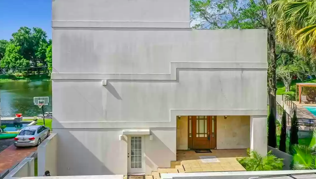 Brutalist lakefront Orlando home hits the market for $900K