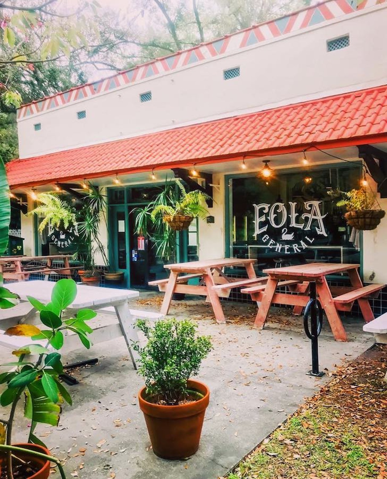 Eola General 
522 E. Amelia St., 407-723-8496
Eola General has reopened their patio, with tables spaced appropriately and increased sanitizing in place, given patron the option to eat their take-out food outside.
Photo via Eola General/Facebook