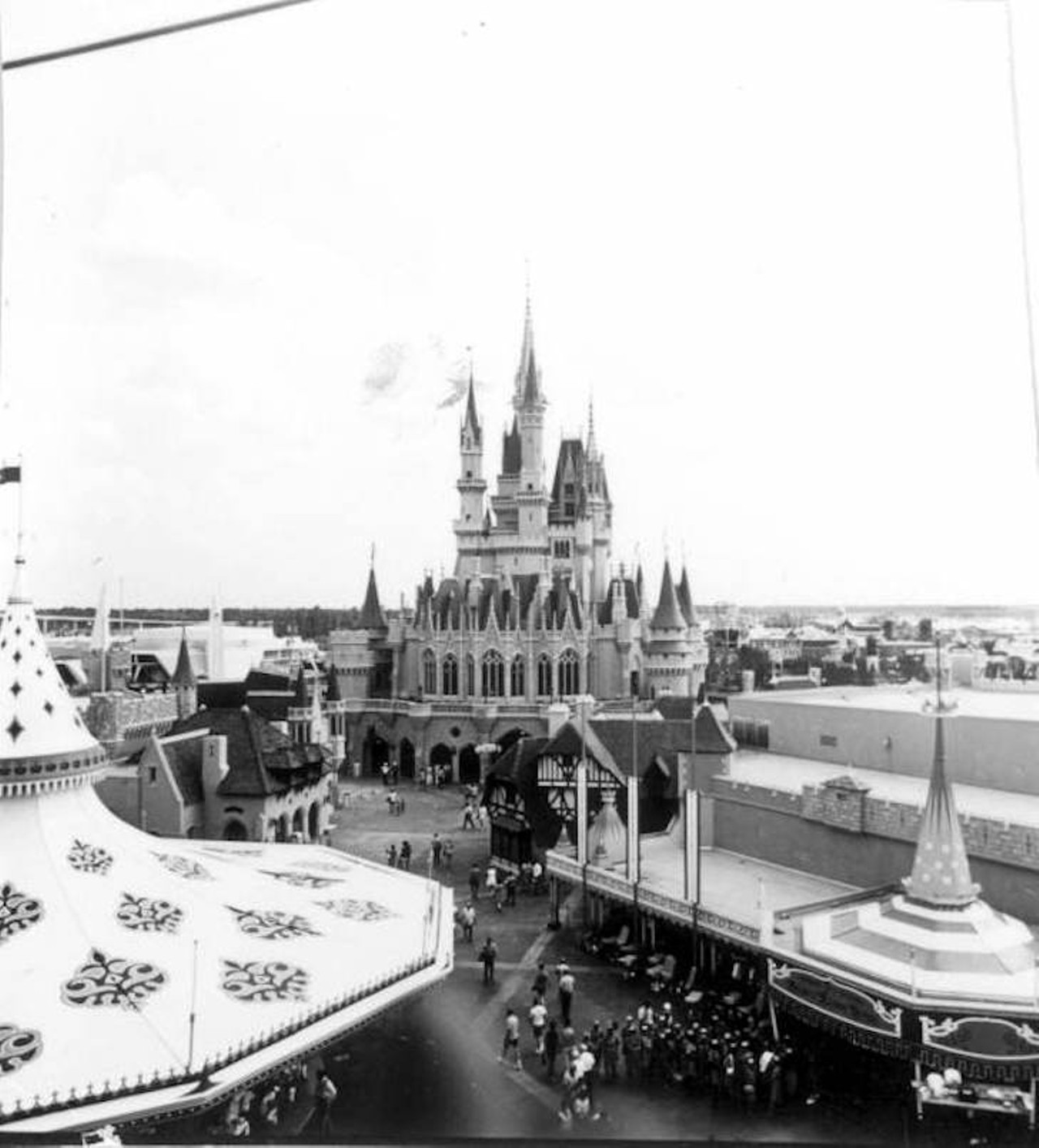 View of the castle at the Magic Kingdom (1971).