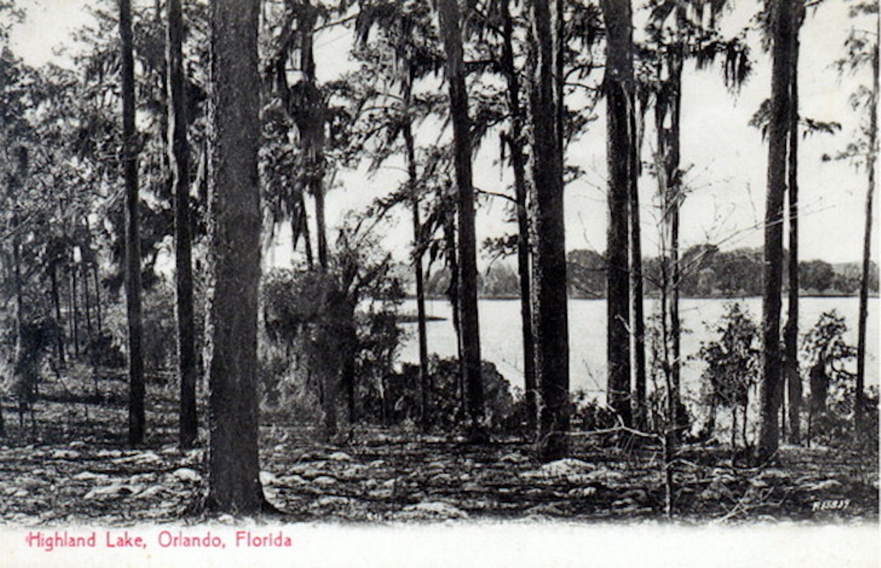 Highland Lake in Orlando, Florida, published sometime in the 1900s.