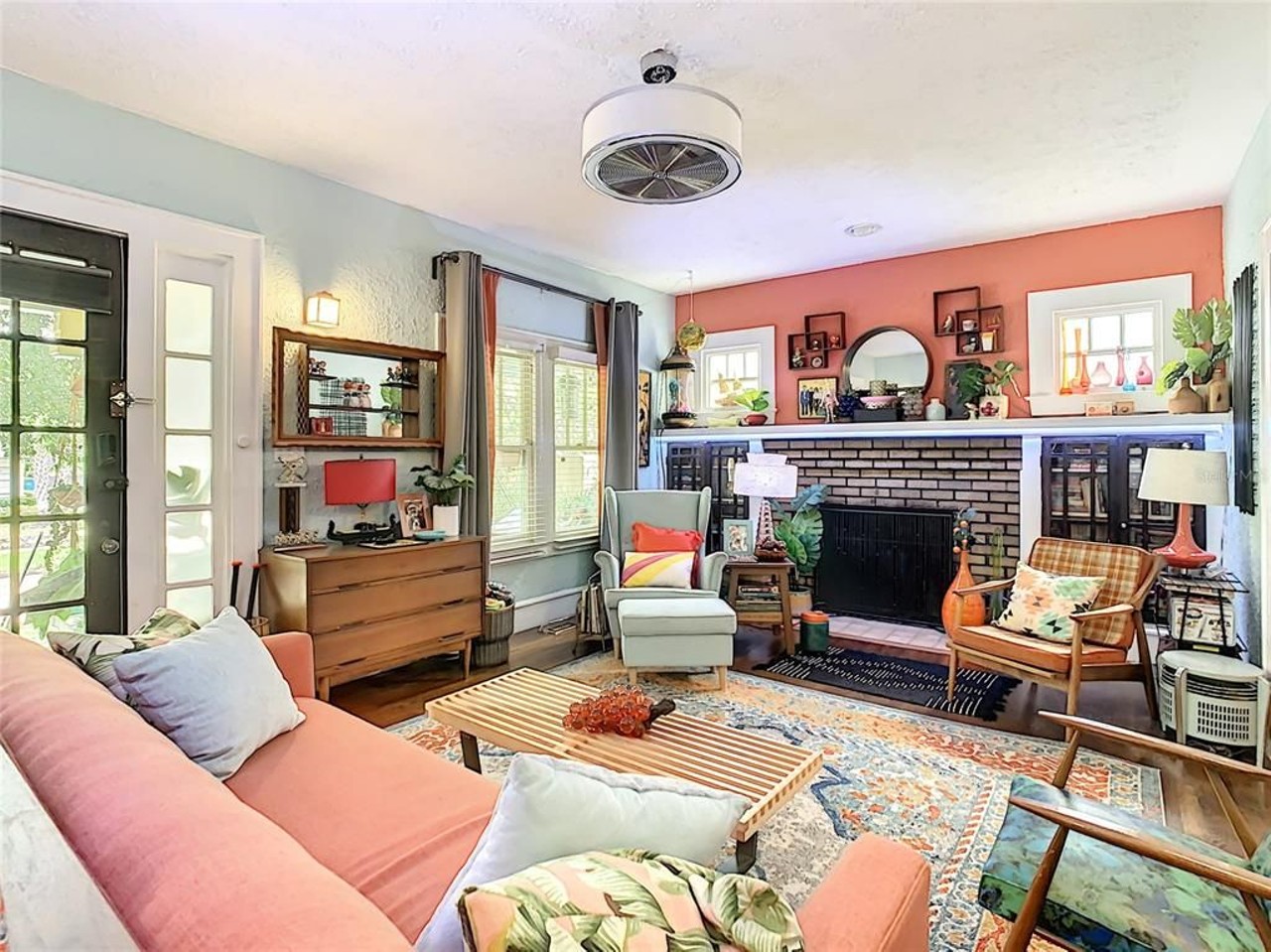 This colorful bungalow in Lake Eola Heights comes with a zany kitchen and it just hit the market