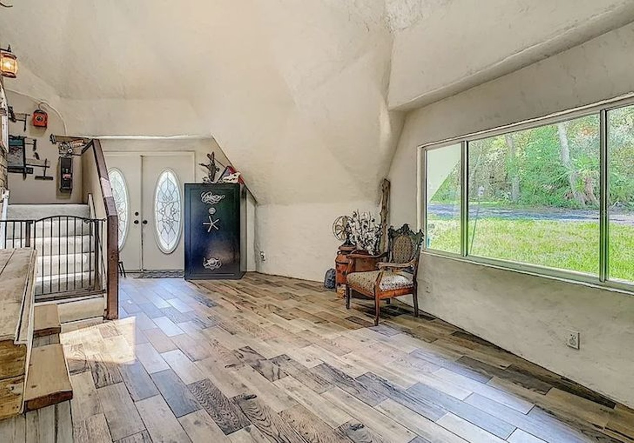 This concrete dome home in Florida comes with a mini-ranch out back for $375K