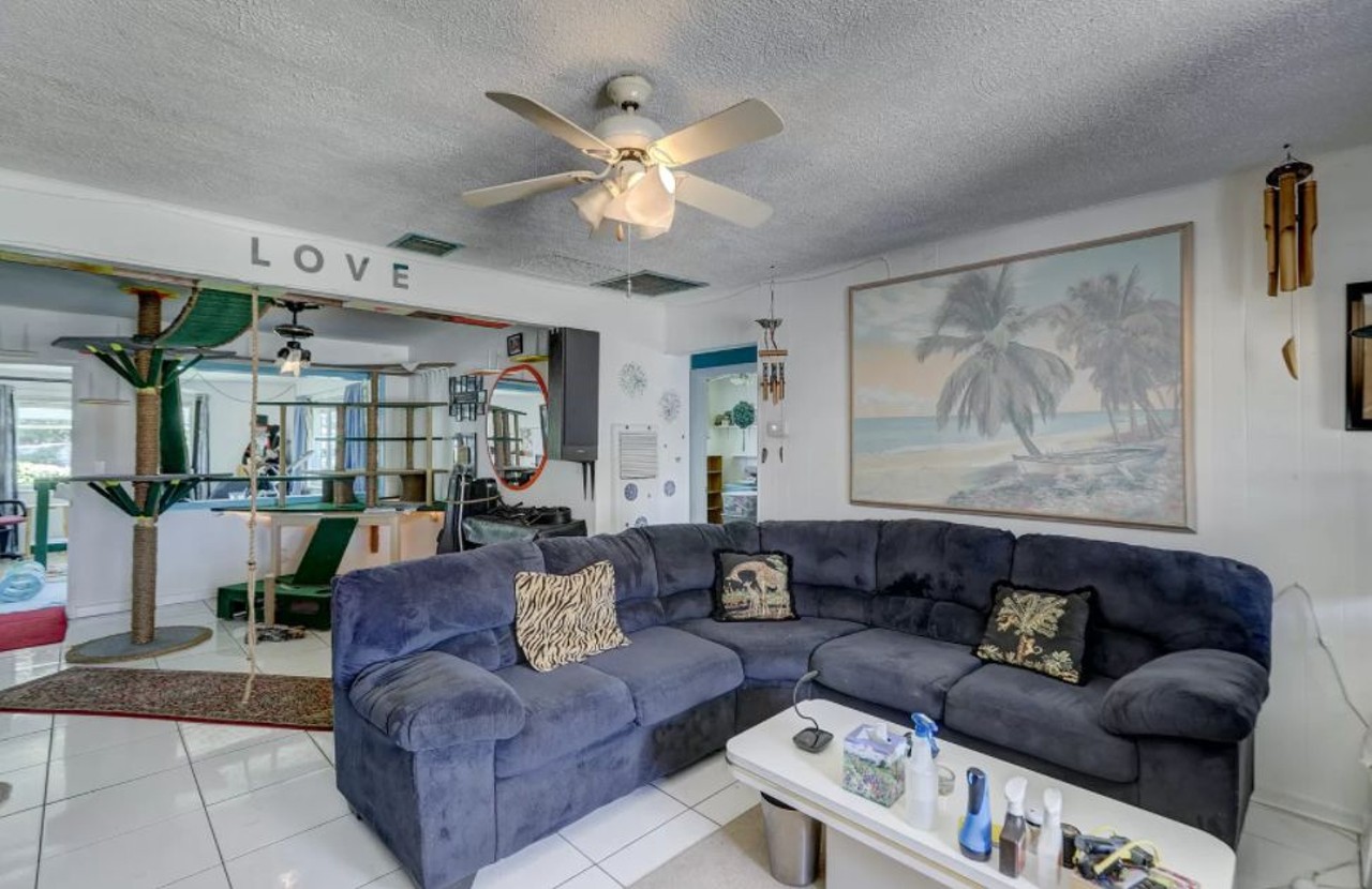This Florida home comes with a massive, handmade cat jungle for $275K