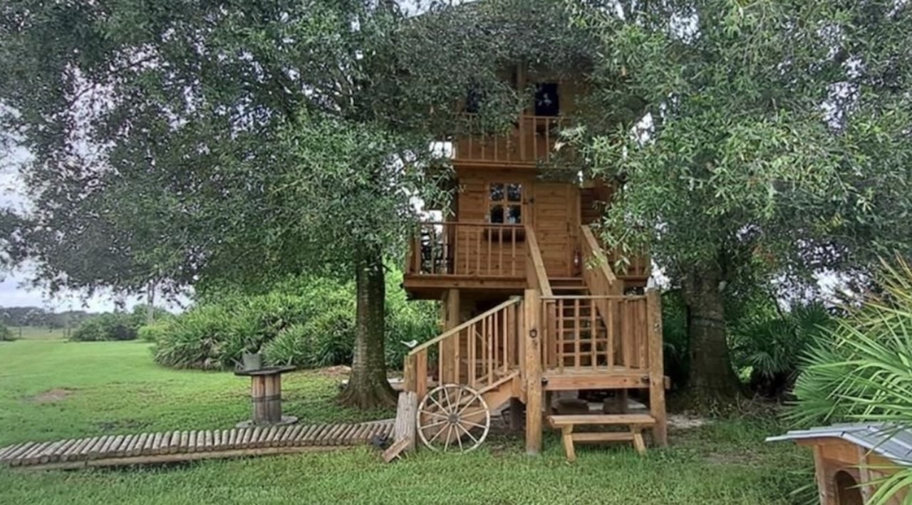 This Florida home for sale comes with its own private airport and a three-story treehouse