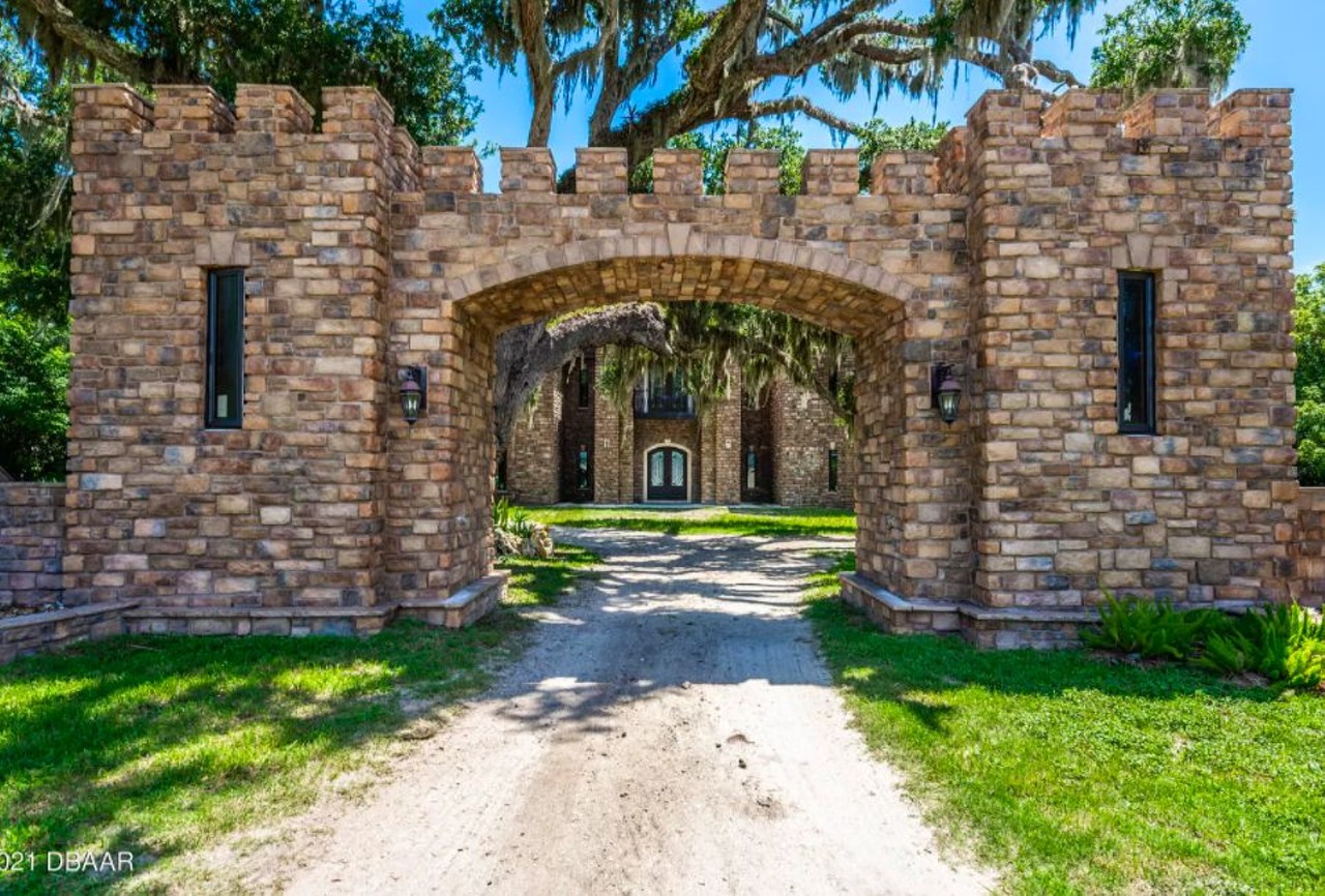 This half-finished castle in Daytona Beach comes with turrets and a 'dungeon'