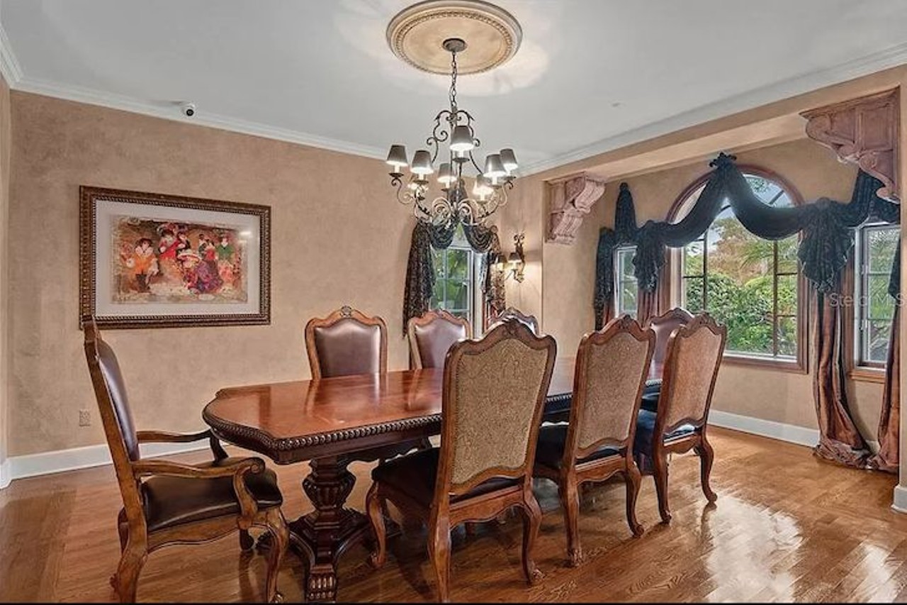 This Italian Renaissance mansion in College Park comes with its own wine cellar