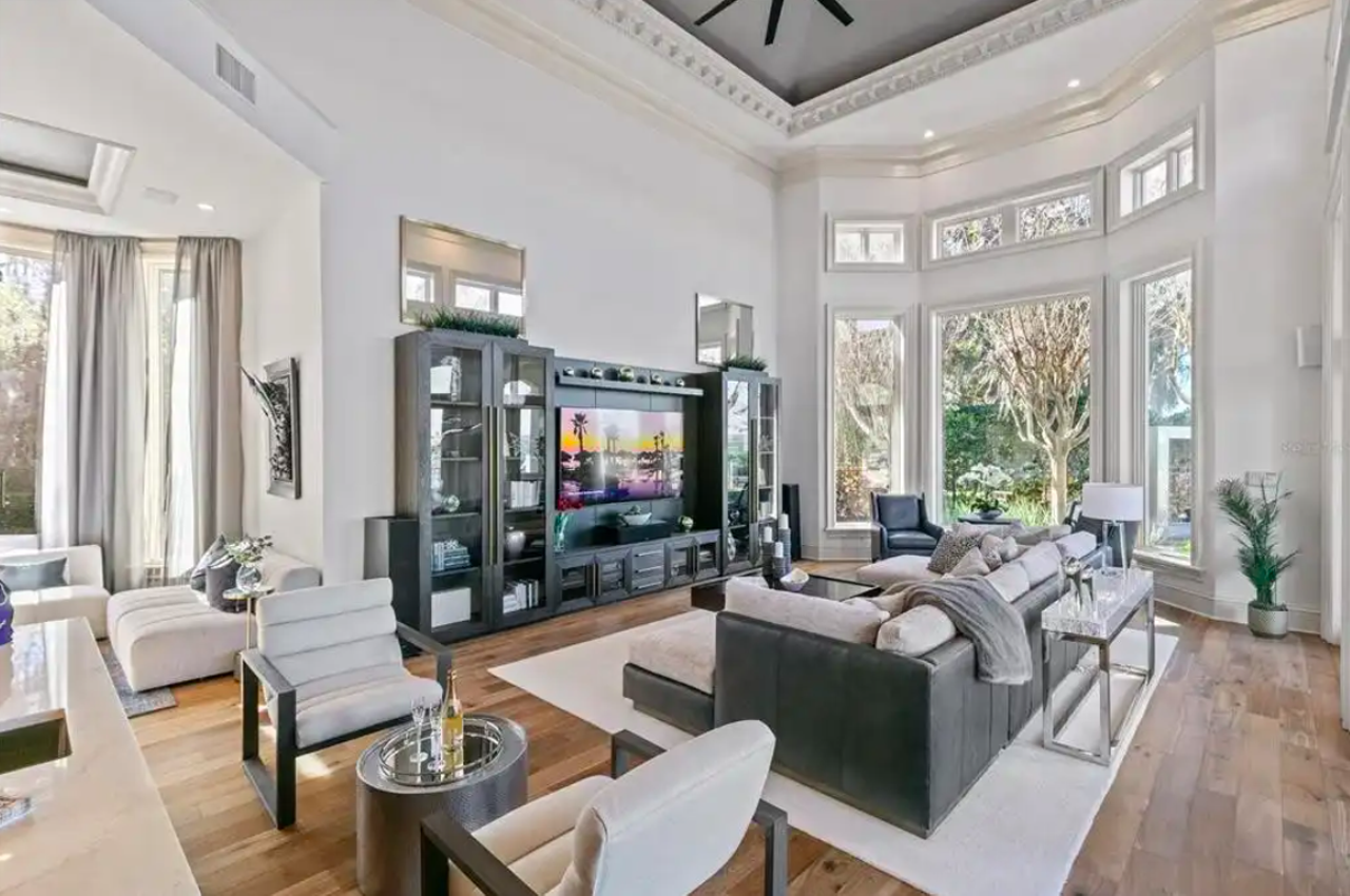 This luxury Orlando home sits on its own mini peninsula and is on the market now