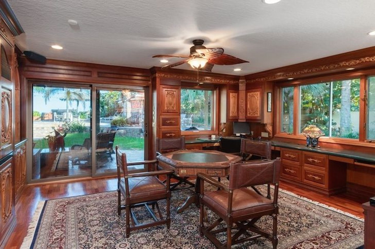 This seaside Cocoa Beach house for sale is perfect for hosting private tiki parties