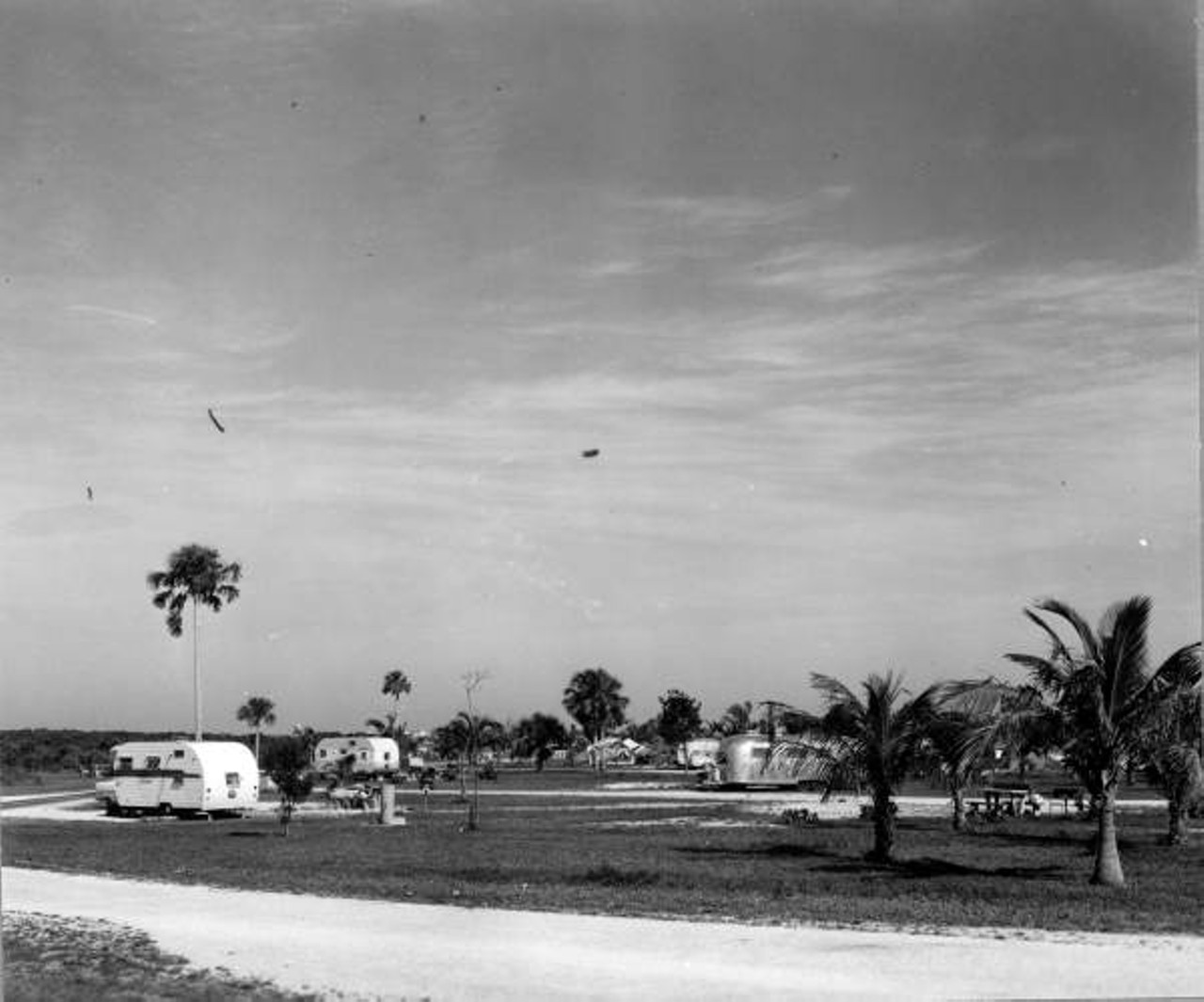 View of the Flamingo camping area at Everglades National Park, 1960