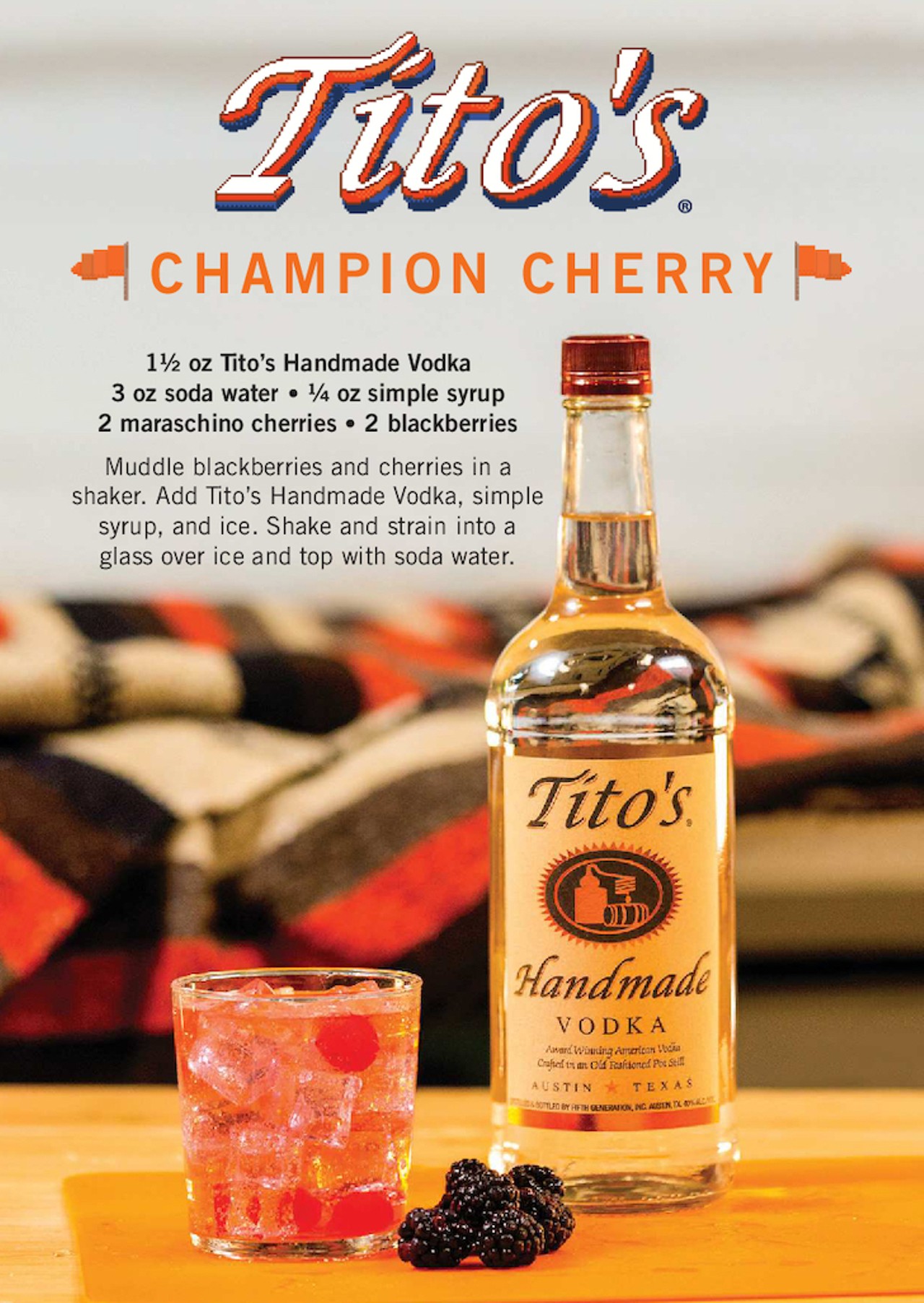 Tito's Handmade Vodka & Muddled Cocktail Gift Set