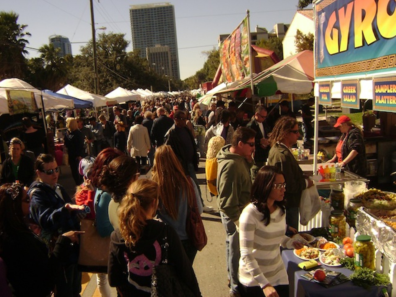 Fall Fiesta in the Park
Saturday-Sunday, Nov. 2-3
10 a.m.-5 p.m. Saturday, noon-5 p.m. Sunday
Lake Eola Park
407-855-0606
fiestainthepark.com
free
Fall is the season for outdoor festivals in Orlando, and the weather is usually perfectly cool for the annual Fall Fiesta in the Park, giving you the ideal excuse to spend a day (or two!) outside perusing arts and crafts booths. Each year people from all over the Central Florida area come in droves to this expansive weekend-long event, as more than 600 vendors set up shop all the way around Lake Eola to sell all sorts of goodies &#150; artwork, jewelry, clothing, crafts, handmade pieces, food items and more. Last year we scored novel finds like locally made dried pasta and hand-sewn pet accessories, but you never know what kind of treasures you&#146;ll scoop up while shopping at this sprawling fiesta. &#150; Aimee Vitek
