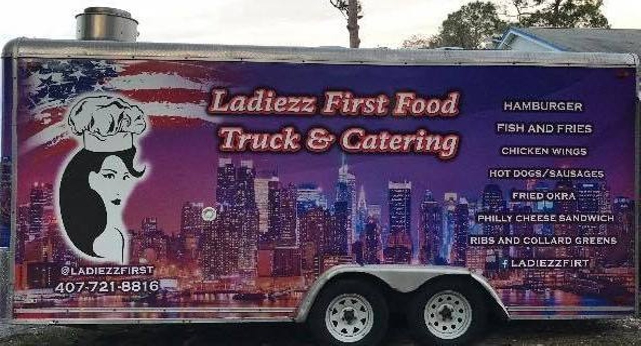 Ladiezz First 
407-721-8816
Keep an eye out for the Ladiezz First food truck in Orlando or contact Libby Whitlock for catering too.
Photo via Ladiezz First/Facebook