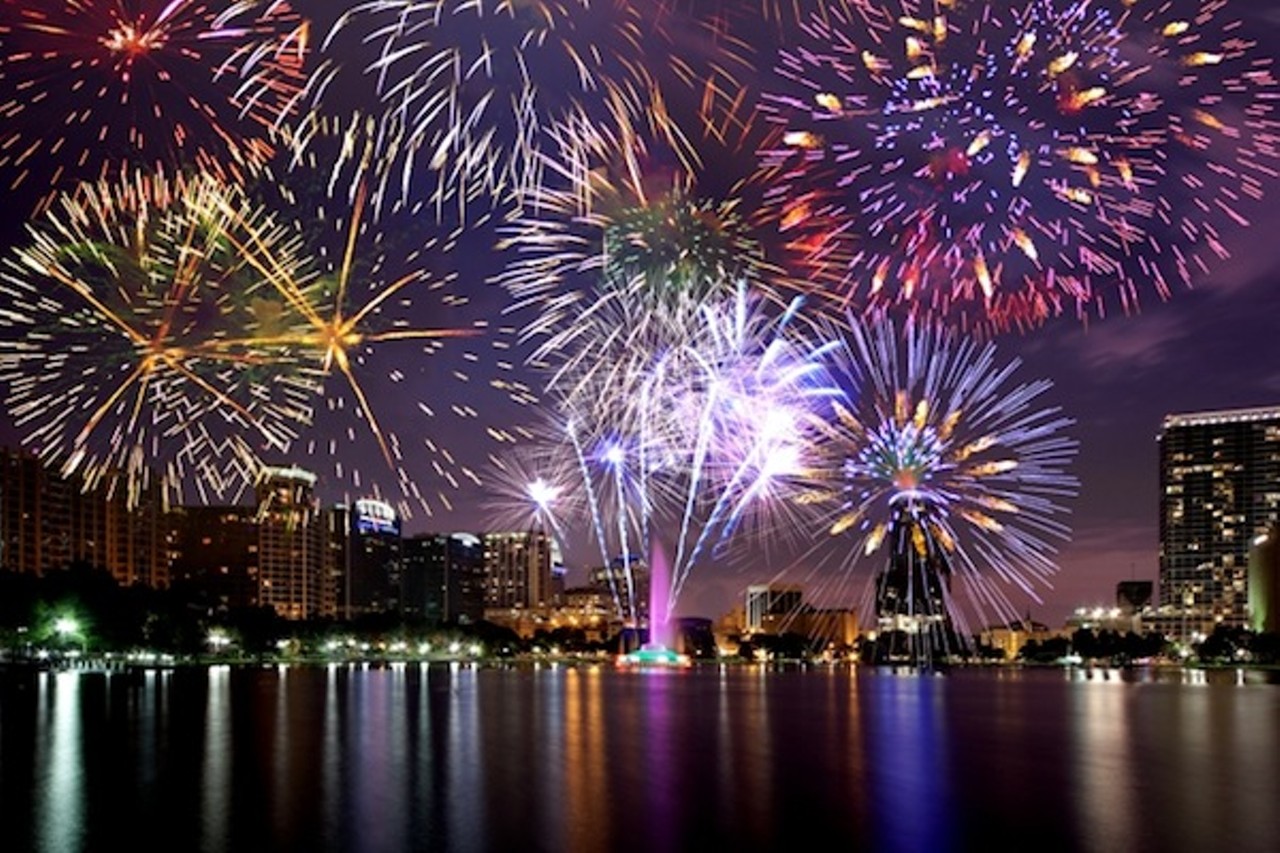 Fireworks at the Fountain
Thursday, July 4
4-10 p.m.
Lake Eola Park, 195 N. Rosalind Ave.
cityoforlando.net
free
Nothing says &#147;America&#148; (&#145;Merica!) better than a day full of barbecue, beer and a bombastic display of colorful explosions. To celebrate the day that defines our country, the city of Orlando hosts its annual Fireworks at the Fountain event at Lake Eola, which is considered one of the best fireworks shows in Orlando (take that, Disney!). Before the fireworks begin, relish the recently restored fountain at the center of the lake that boasts new LED light bulbs for the light show. There will be live entertainment, food, games and activities for the little firecrackers, plus two wine and beer gardens to be enjoyed by those old enough to be star-spangled hammered. WMMO (98.9 FM) will host an Acoustic Caf&eacute; in the early evening, and a K92.3FM stage will be set up on the corner of Robinson and Eola Drive with live performances by local artists, including a special set by country singer Joel Crouse at 7 p.m. This Independence Day event will fill up fast, so we suggest parking as far away as possible and walking to the lake. Gather up your blankets or chairs and maybe a picnic basket and get there early for a good spot on the lawn to celebrate the good ol&#146; red, white and boom. &#150; Kelly Chambers