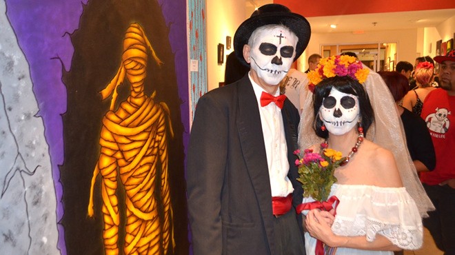 The annual D&iacute;a de los Muertos and Monster Party is a Halloween-inspired art exhibition and street party in and outside CityArts