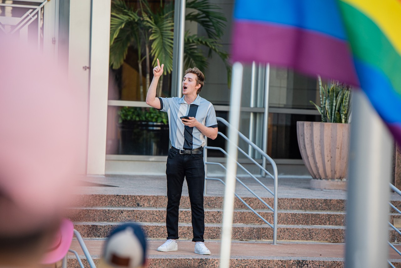 Fight for Trans Rights rally on Saturday, March 11, at City Hall in downtown Orlando