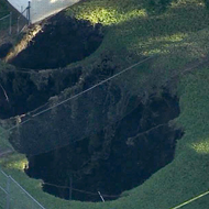 A giant sinkhole is about to devour a duplex in Hillsborough County