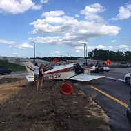A damn plane just landed on I-4 in Orlando during rush hour