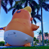 Orlando counter-protest 'Win With Love' rally will host the baby Trump balloon