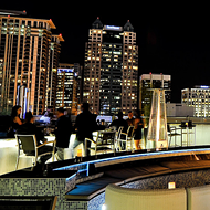 Amway Center's rooftop bar overlooking downtown Orlando has a new lease on life as Sky Lounge
