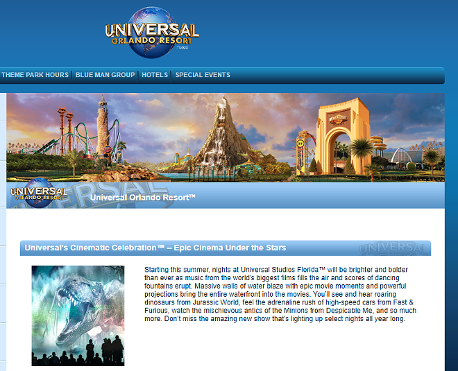 It would appear Universal Orlando accidentally leaked details for their new nighttime show