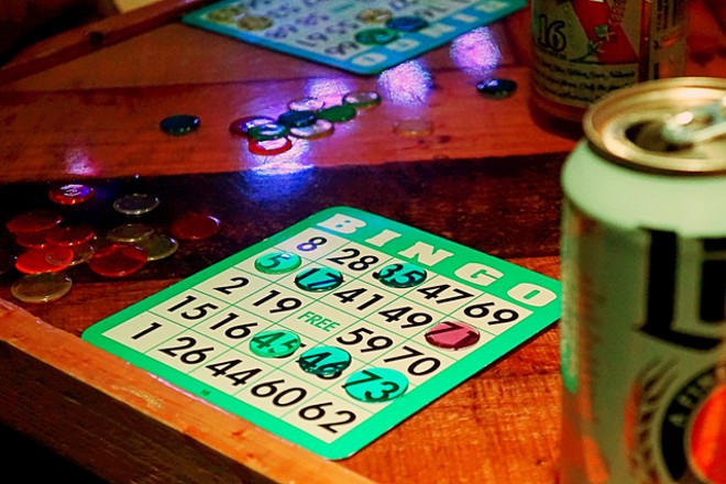 Nadeem's Cheap Assed Bingo at Will's Pub - Jim Leatherman