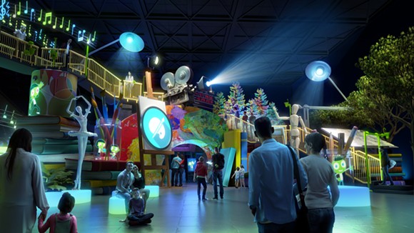 The Art zone within the Experience PBS attraction