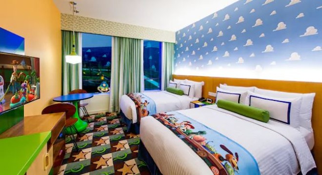 A typical room in the Toy Story Hotel at Shanghai Disneyland - IMAGE VIA SHANGHAI DISNEYLAND