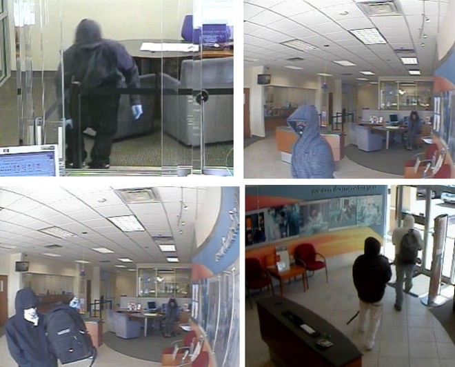 Three men robbed a bank on John Young Parkway this morning