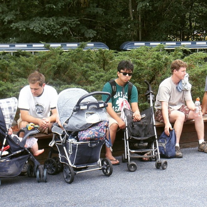 Here’s to Disney dads: Classic photos of dads daddin’ around at Disney - via @chillywang on Instagram