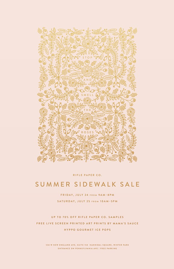 Rifle Paper Co. sidewalk sale boasts pretty paper and popsicles Friday-Saturday