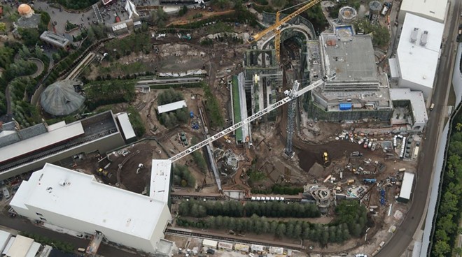 The overview of the new, yet to be announced Hagrid coaster. Photo taken on Feb 1. - PHOTO VIA BIORECONSTRUCT/TWITTER