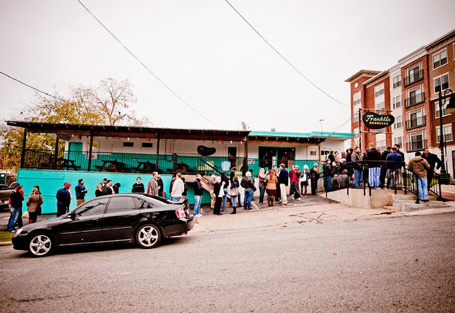 Franklin Barbecue, in Austin, Texas, is said to have one of the country's longest waits – hungry patrons' average time on line is four or five hours. - PHOTO VIA FRANKLIN BARBECUE