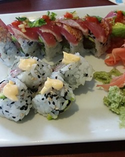 Yellowtail roll and big kahuna roll at Oudom's Mount Dora location - PHOTO VIA YELP