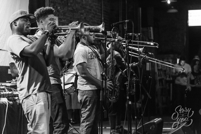 New Breed Brass Band at the Social - Photo by Story of You Media