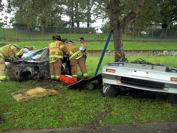 A Winter Haven man survived this horrific car crash Tuesday night