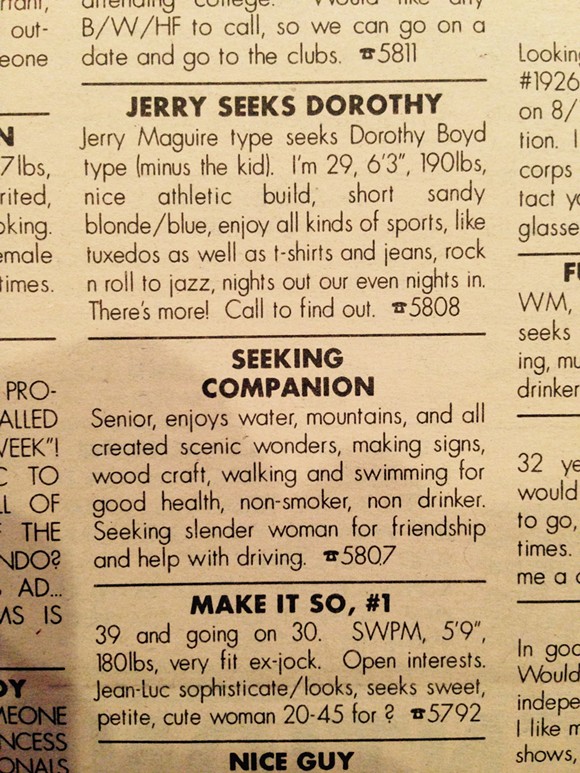 TBT: Before Tinder, locals looked for love in Orlando Weekly's personals section