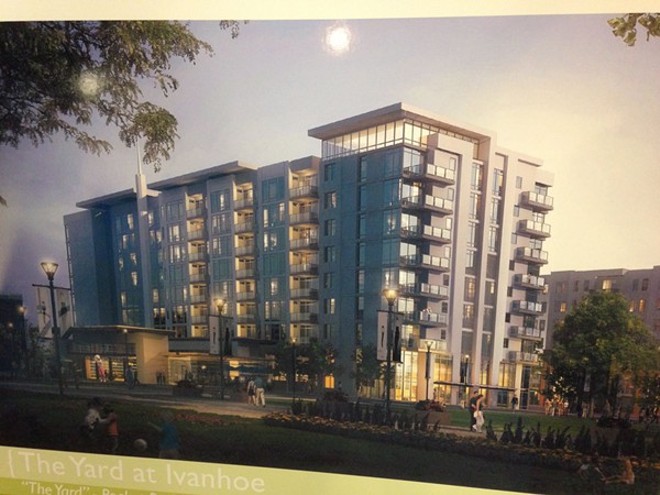 DEVELOPERS' RENDERING OF THE "YARD AT IVANHOE VILLAGE"