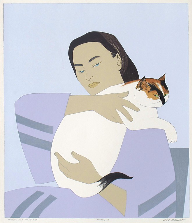 “Woman and White Cat” by Will Barnet at Museum of Art – DeLand