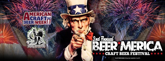 Celebrate American craft beers today at Gaston Edwards Park for Beer 'Merica