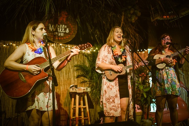 The Uke-A-Ladies at Will's Lil' Tiki Party (Will's Pub) - MIKE DUNN