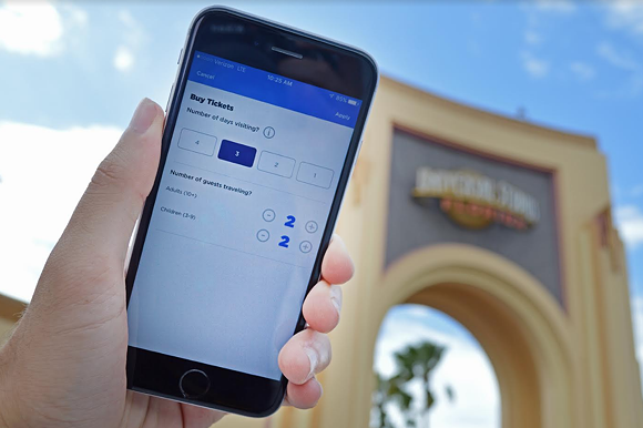 Universal Orlando adds mobile ticketing to app