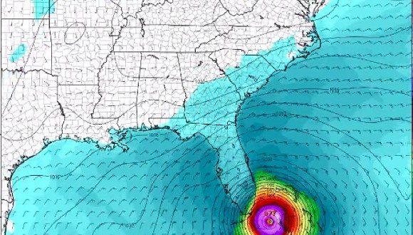 One model now predicts Hurricane Matthew could hit Florida coming and going