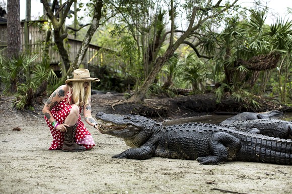 Gatorland Crocodilian Enrichment Coordinator Savannah Boan - PHOTO BY ROB BARTLETT