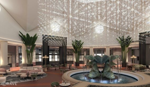 A $12 million renovation is coming to the Dolphin hotel lobby