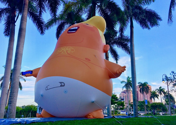 Orlando counter-protest 'Win With Love' rally will host the baby Trump balloon